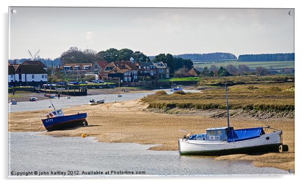 Leisurely day at Burnham Overy Staithe North Norfo Acrylic by john hartley