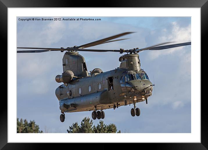 Chinook Framed Mounted Print by Oxon Images