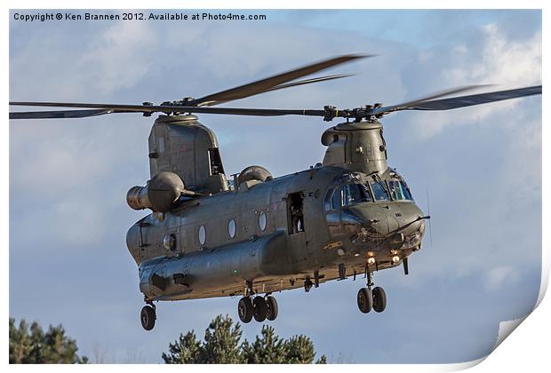 Chinook Print by Oxon Images