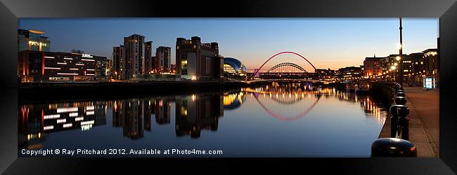 River Tyne Panorama Framed Print by Ray Pritchard