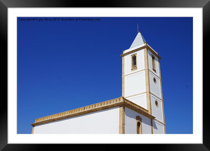 La Iglesia de las Salinas 1 Framed Mounted Print by Digby Merry