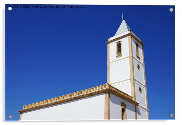 La Iglesia de las Salinas 1 Acrylic by Digby Merry