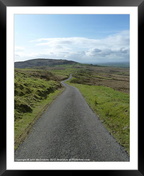 The Road to Slieve Croob Framed Mounted Print by John McCoubrey