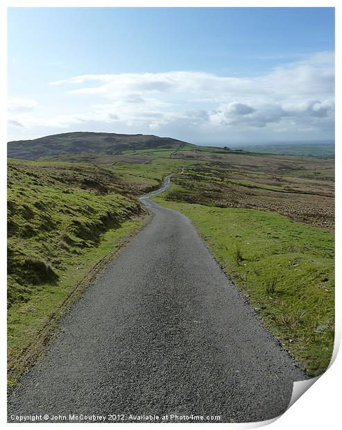 The Road to Slieve Croob Print by John McCoubrey