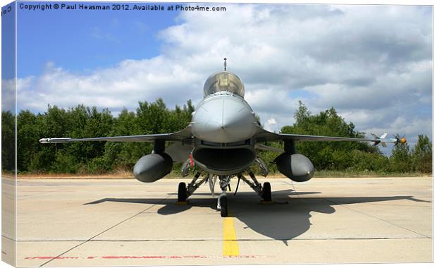F16 Fighter jet Canvas Print by P H