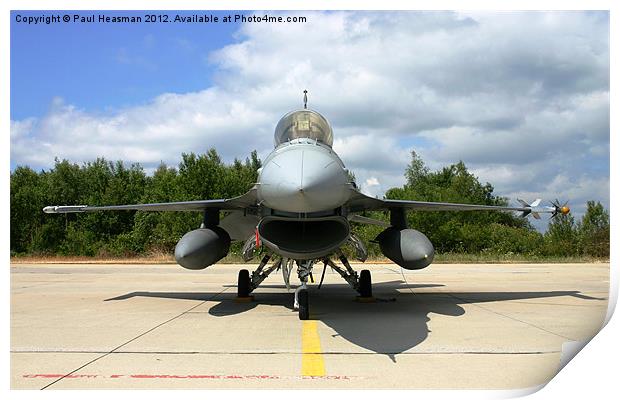 F16 Fighter jet Print by P H