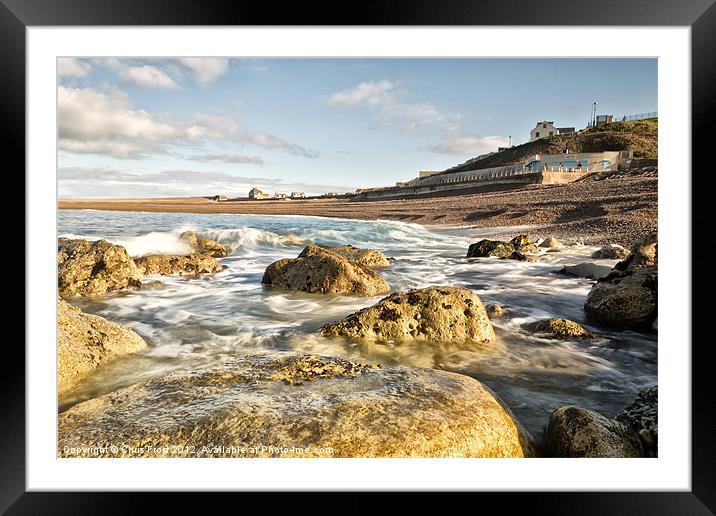 The Cove at Chesil Framed Mounted Print by Chris Frost