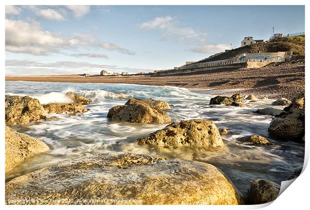 The Cove at Chesil Print by Chris Frost