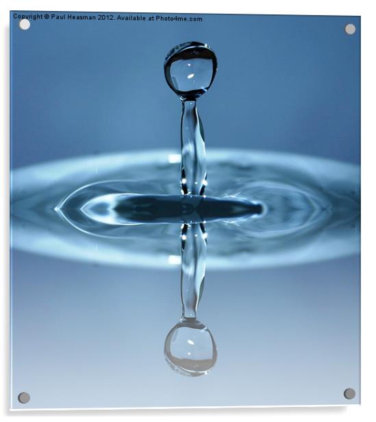 Water drop splash Acrylic by P H