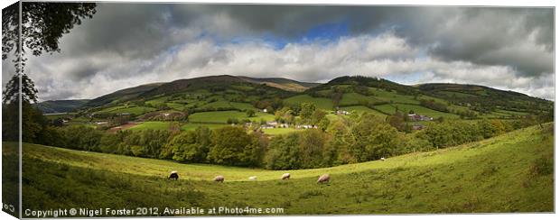 Aber spring landscape Canvas Print by Creative Photography Wales