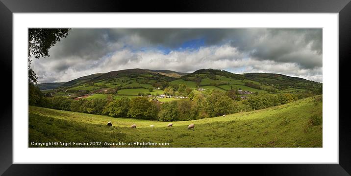 Aber spring landscape Framed Mounted Print by Creative Photography Wales