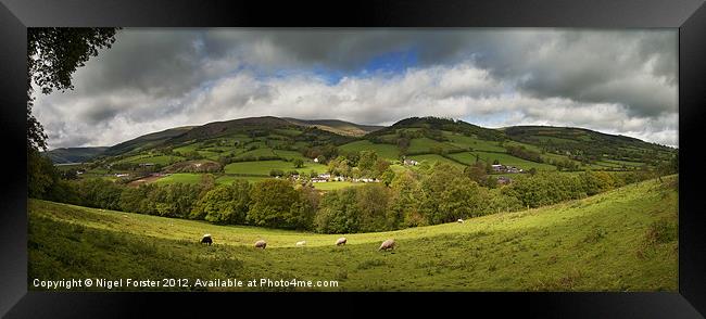 Aber spring landscape Framed Print by Creative Photography Wales