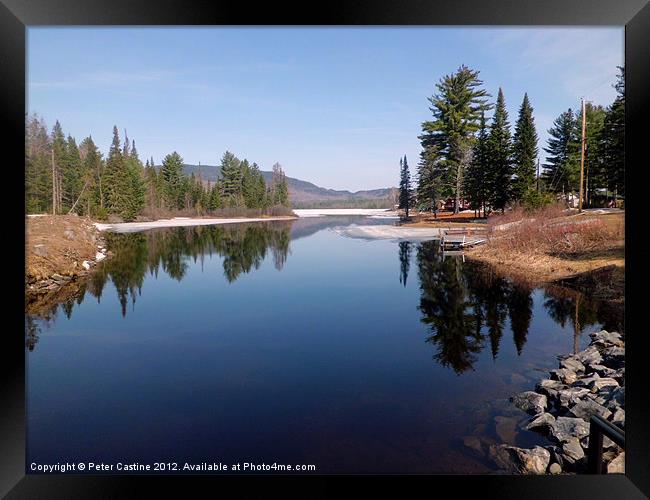 Spring Calm Framed Print by Peter Castine