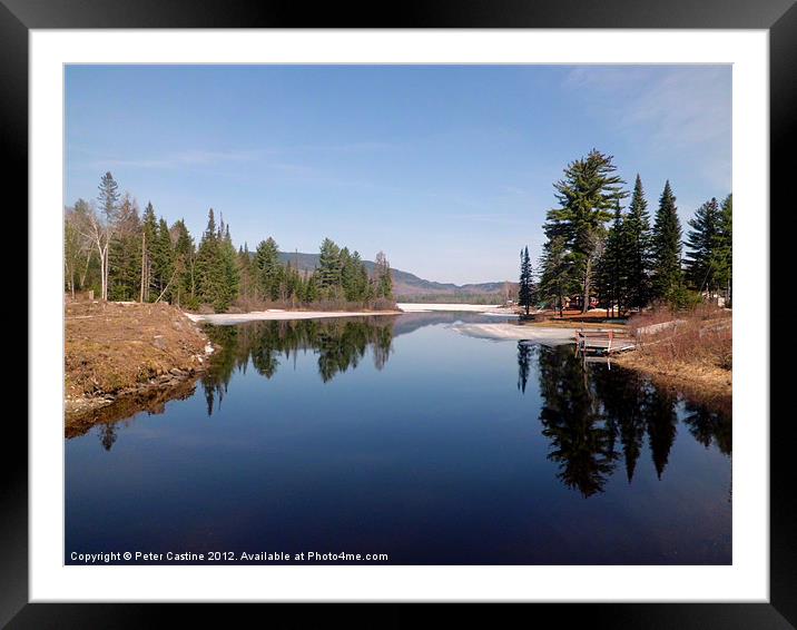 Spring Thaw Framed Mounted Print by Peter Castine