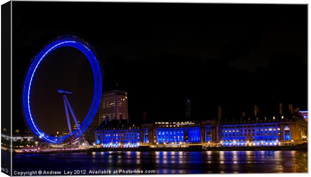 London O2 Canvas Print by Andrew Ley
