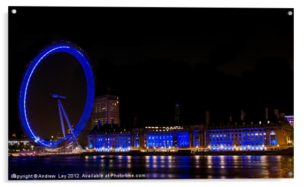 London O2 Acrylic by Andrew Ley