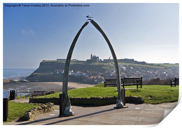 Whitby North Yorkshire Print by Trevor Kersley RIP