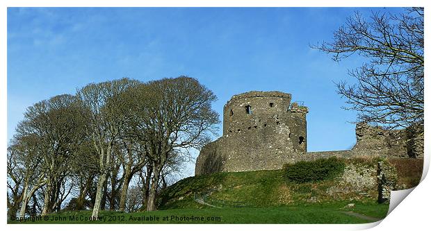 Dundrum Castle Print by John McCoubrey