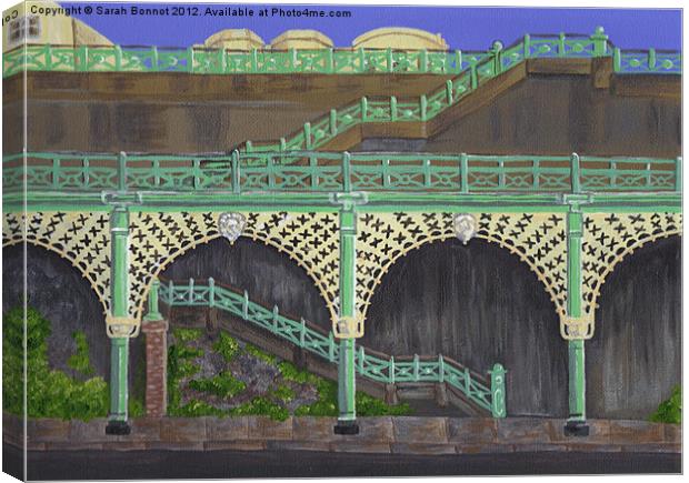 Brighton Victorian Arches Canvas Print by Sarah Bonnot