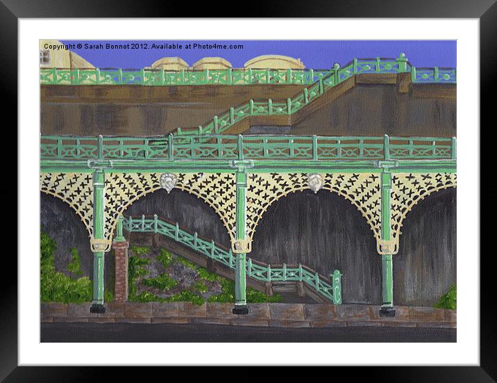 Brighton Victorian Arches Framed Mounted Print by Sarah Bonnot