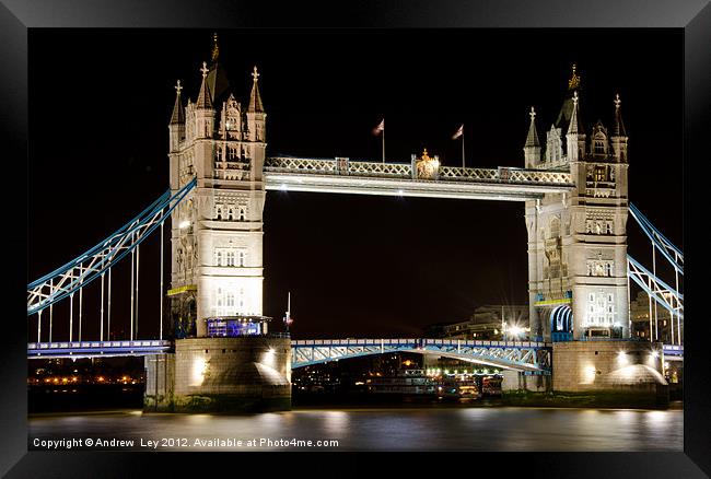 Tower Bridge London Framed Print by Andrew Ley