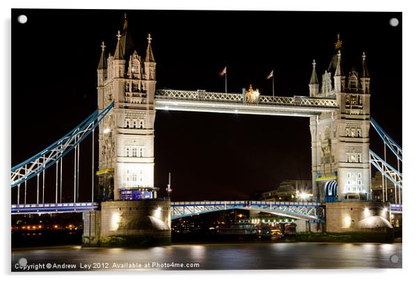 Tower Bridge London Acrylic by Andrew Ley