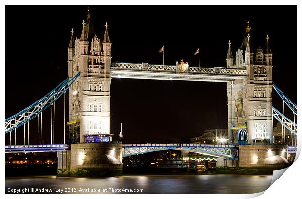 Tower Bridge London Print by Andrew Ley