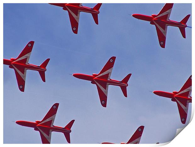 The Red Arrows Print by claire lukehurst