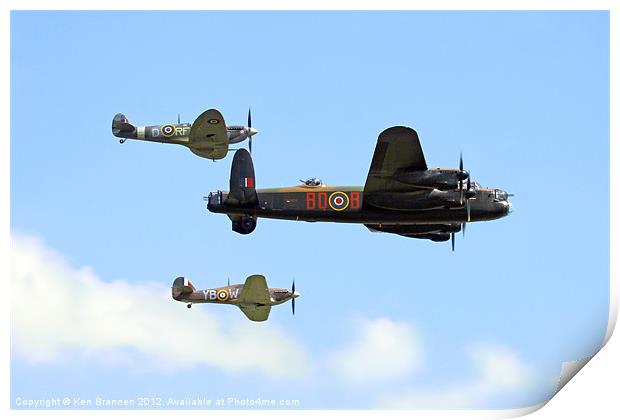 Battle of Britain Memorial Flight Print by Oxon Images