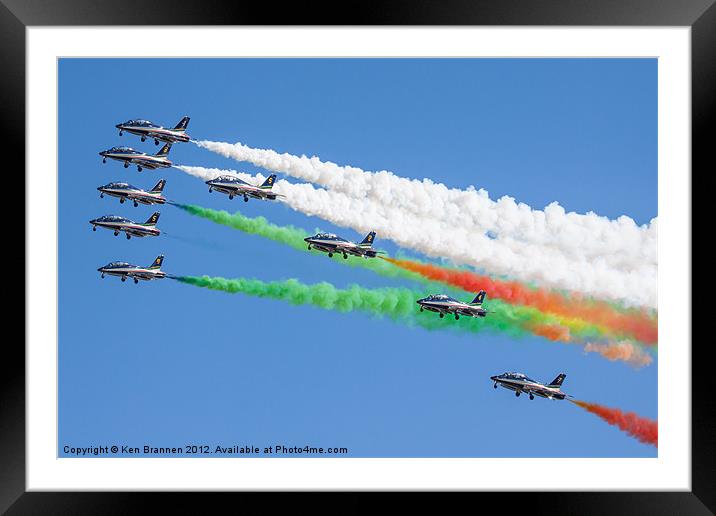 Frecce Tricolore Framed Mounted Print by Oxon Images