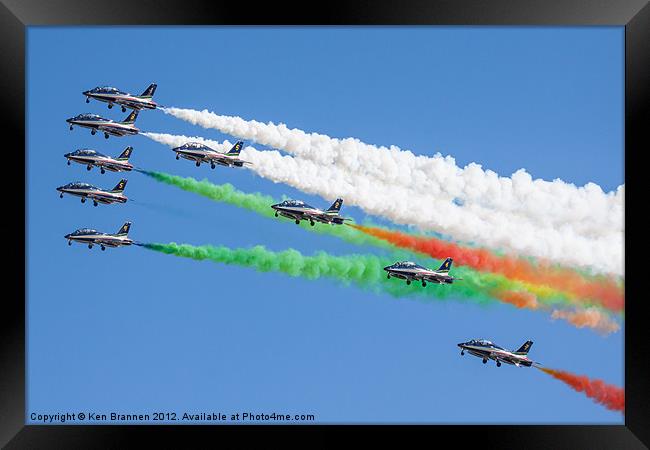 Frecce Tricolore Framed Print by Oxon Images