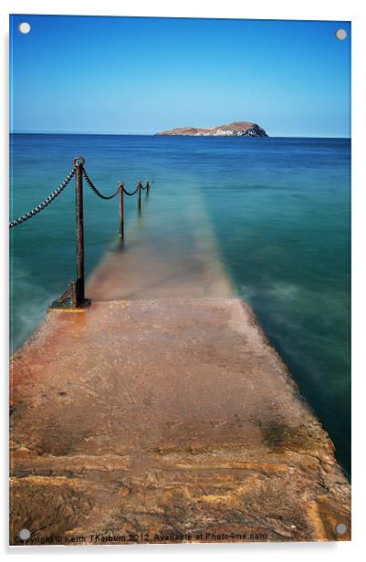 The Sea Walk Acrylic by Keith Thorburn EFIAP/b