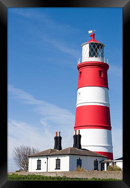 Majestic Happisburgh Lighthouse Framed Print by Digitalshot Photography
