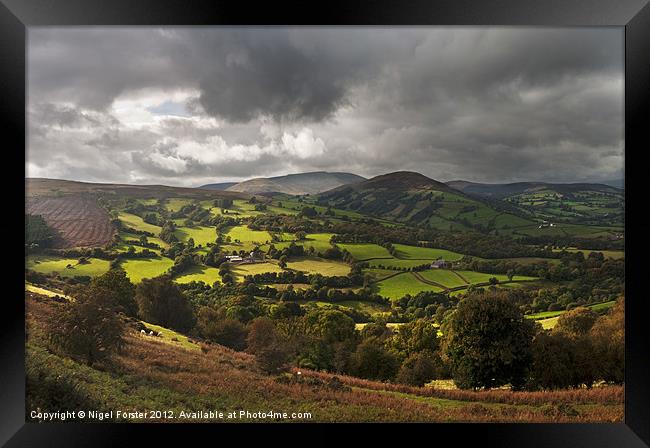 Tor y Foel Autumn Light Framed Print by Creative Photography Wales