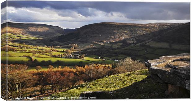 Llanthony Valley Canvas Print by Creative Photography Wales