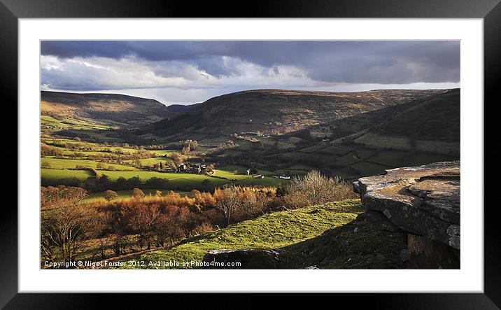 Llanthony Valley Framed Mounted Print by Creative Photography Wales