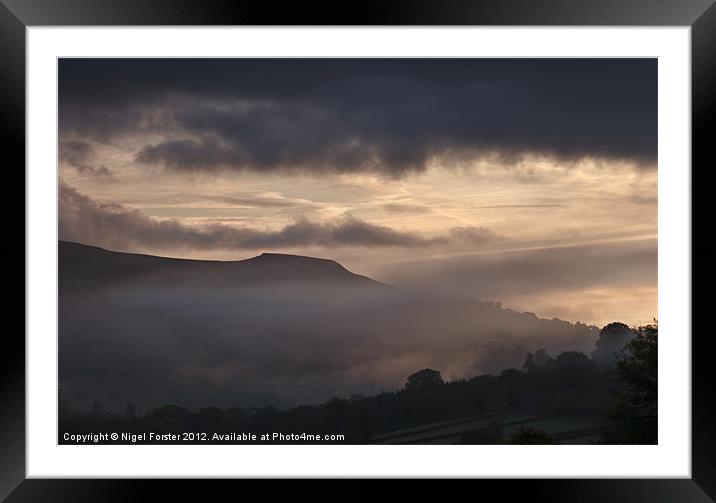 Table Mountain Dawn Framed Mounted Print by Creative Photography Wales