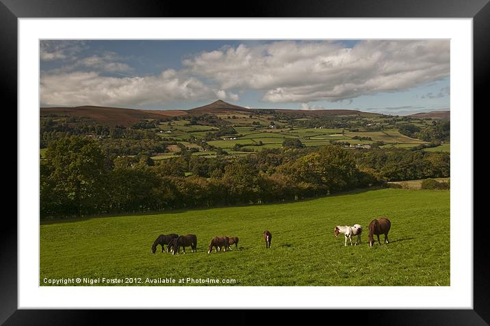 Sugar Loaf landscape Framed Mounted Print by Creative Photography Wales