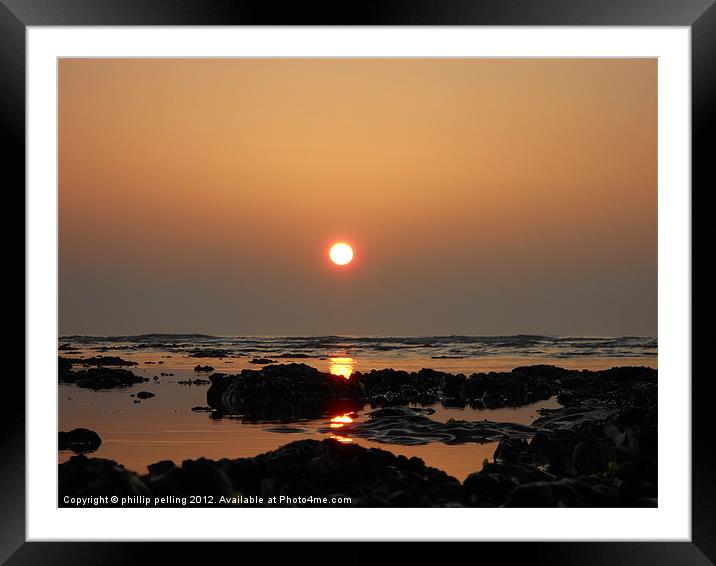 On Golden Sea Framed Mounted Print by camera man