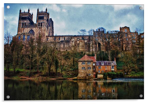 Durham Cathedral Acrylic by John Ellis