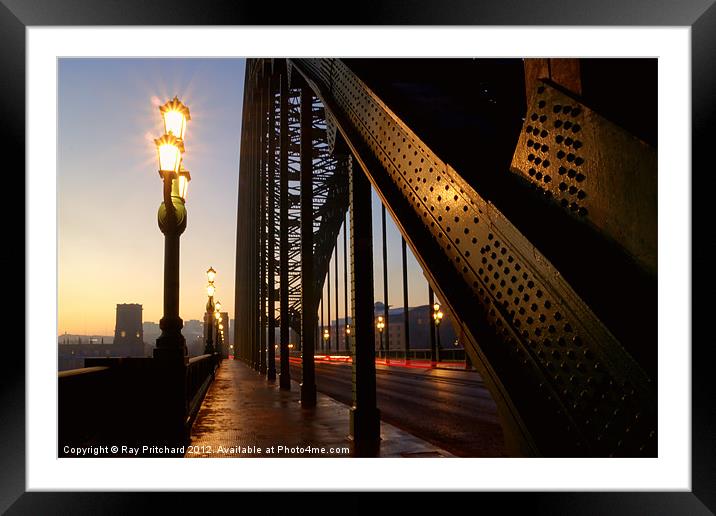 The Tyne Bridge Framed Mounted Print by Ray Pritchard