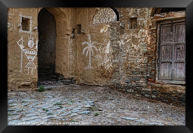 forgotten courtyard Framed Print by lyn baker