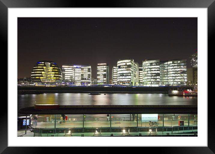 GLA Greater London Authority offices Framed Mounted Print by David French