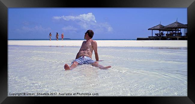Distracted in Paradise Framed Print by Urban Shooters PistolasUrbanas!