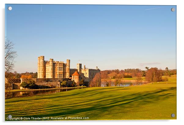 Leeds Castle Golf Course View Acrylic by Chris Thaxter