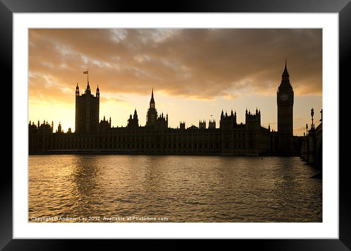 Parliament House Framed Mounted Print by Andrew Ley