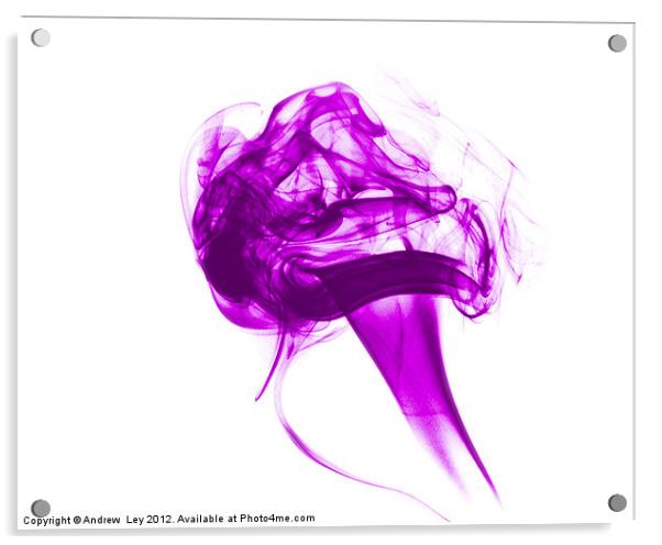 Purple Smoke Acrylic by Andrew Ley