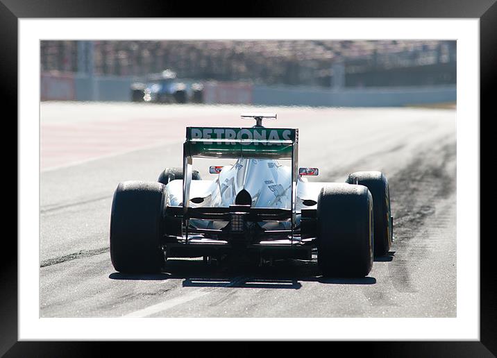 Michael Schumacher 2012 - Spain Framed Mounted Print by SEAN RAMSELL