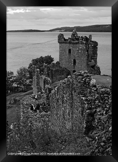 Urquhart Castle Framed Print by Steven Watson
