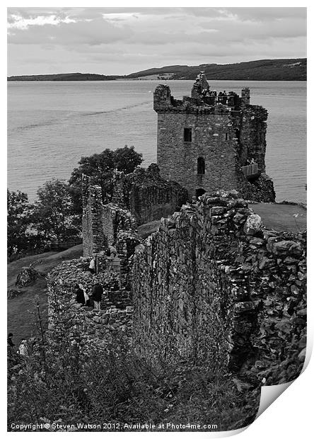 Urquhart Castle Print by Steven Watson